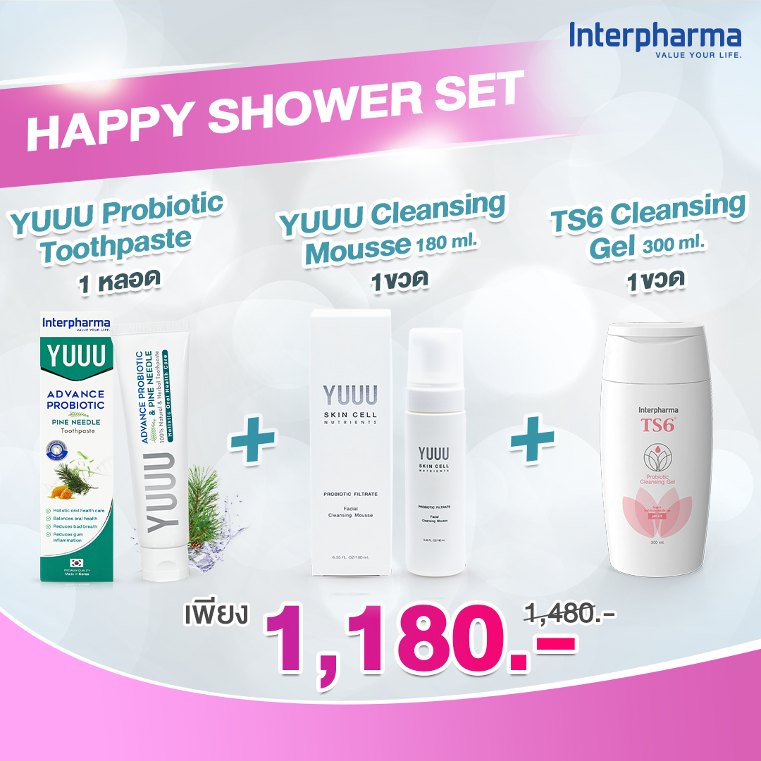 (P09) YUUU Toothpaste + YUUU Cleansing Mousse + TS6 Cleansing Gel 